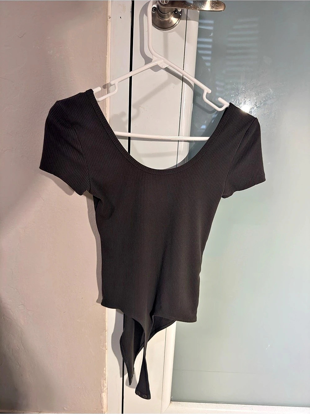 Black Short Sleeve Bodysuit